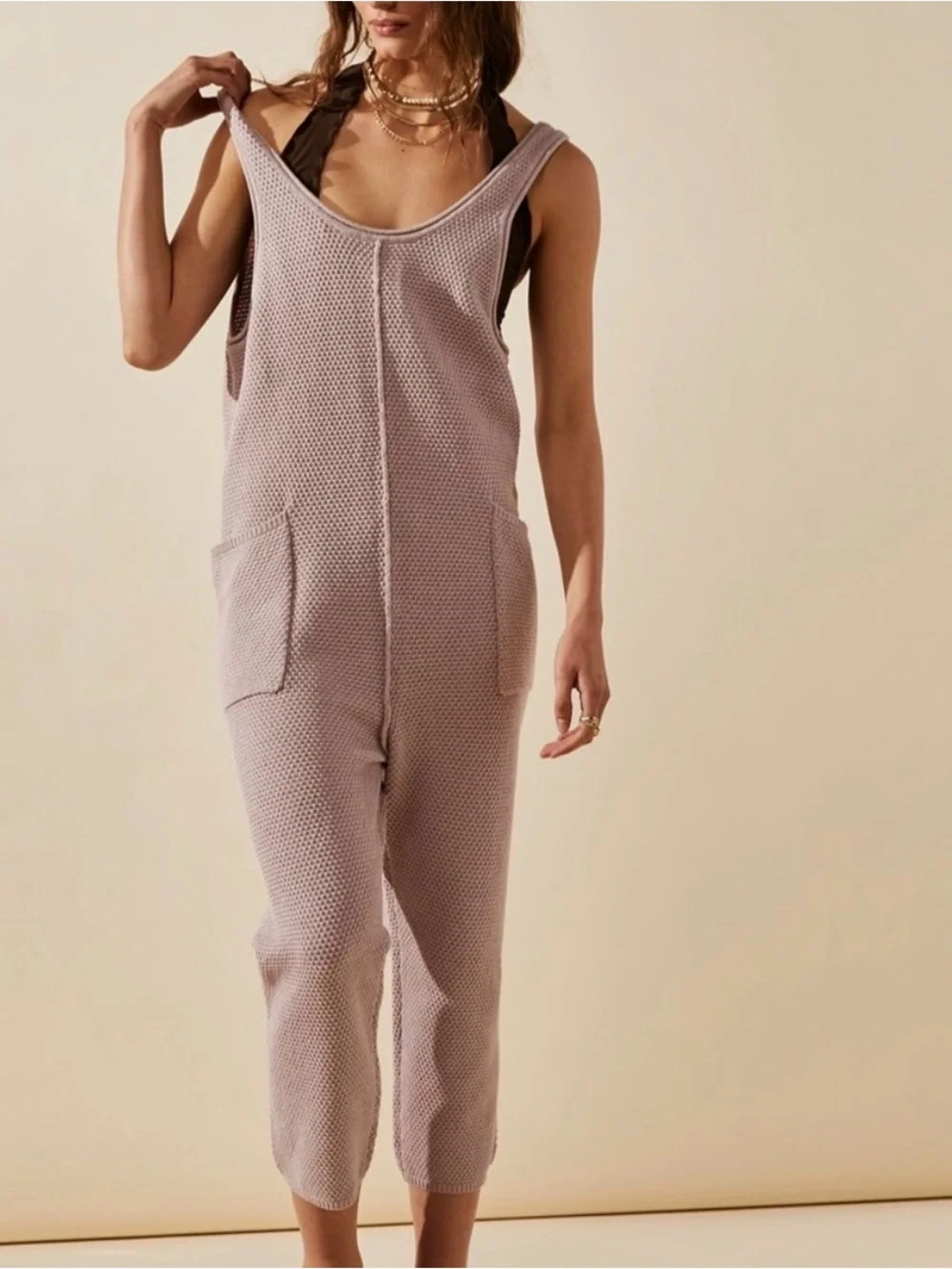 Free People Hailee Jumpsuit in Light Purple